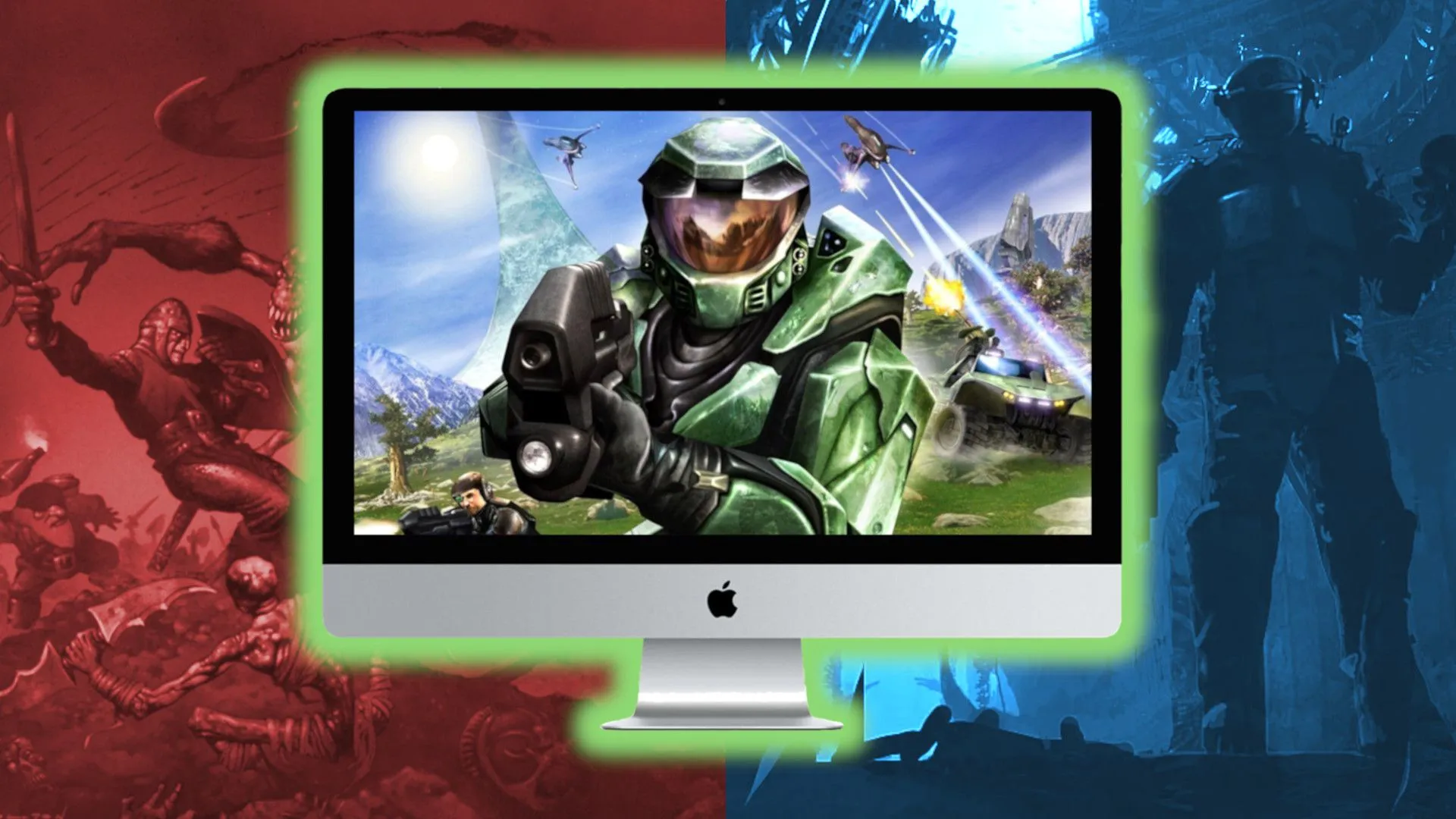 Ảnh demo game Halo phiên bản đầu tiên trên Mac, trước khi Microsoft mua lại Bungie