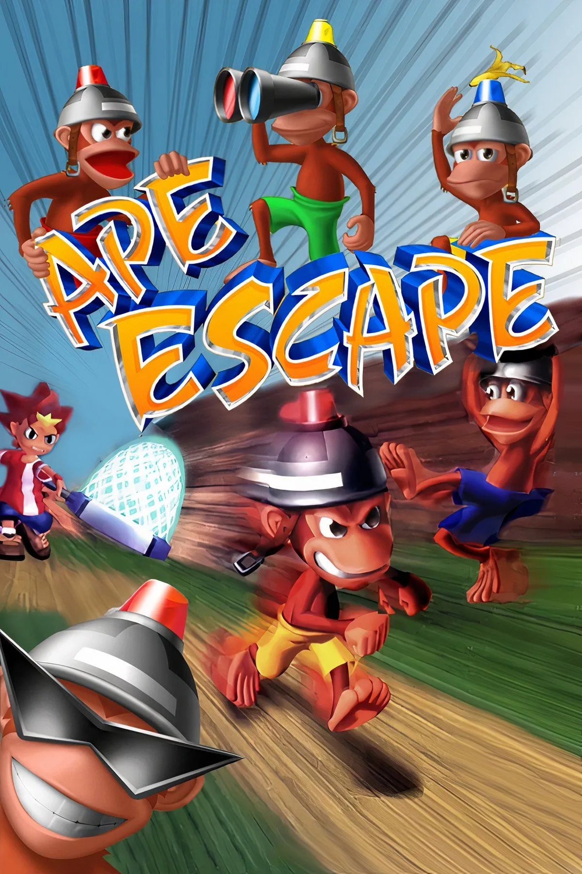 Ape Escape: Nhân vật Spike và khỉ Specter trong game phiêu lưu độc đáo