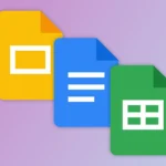 Biểu tượng Google Docs, Sheets và Slides, tượng trưng cho bộ ứng dụng văn phòng miễn phí và linh hoạt.