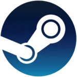 Biểu tượng logo Steam, nền tảng phân phối game và giải trí kỹ thuật số hàng đầu.