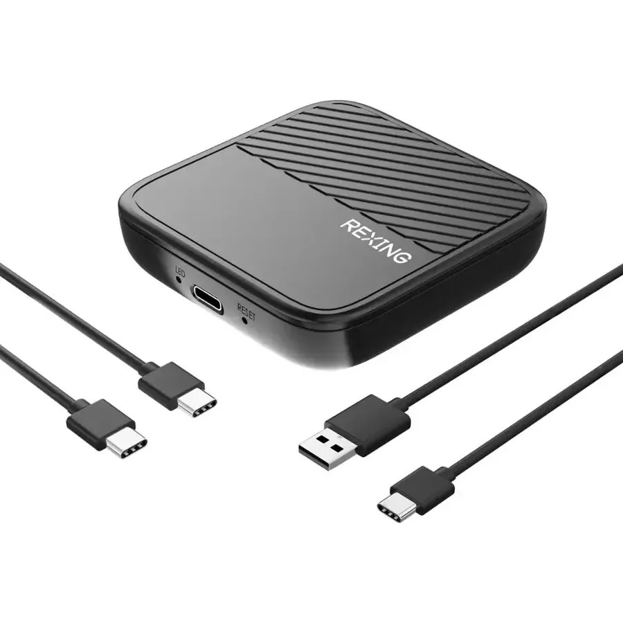 Bộ chuyển đổi Rexing CPW-22 giúp nâng cấp Apple CarPlay và Android Auto không dây tiện lợi cho xe hơi