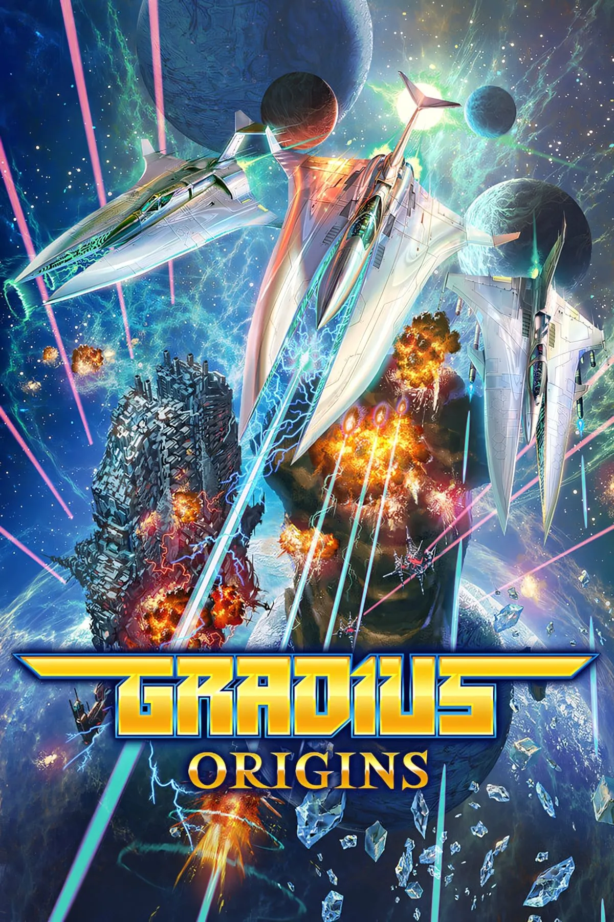 Bộ sưu tập game bắn súng cổ điển Gradius Origins với phi thuyền nổi tiếng của Konami