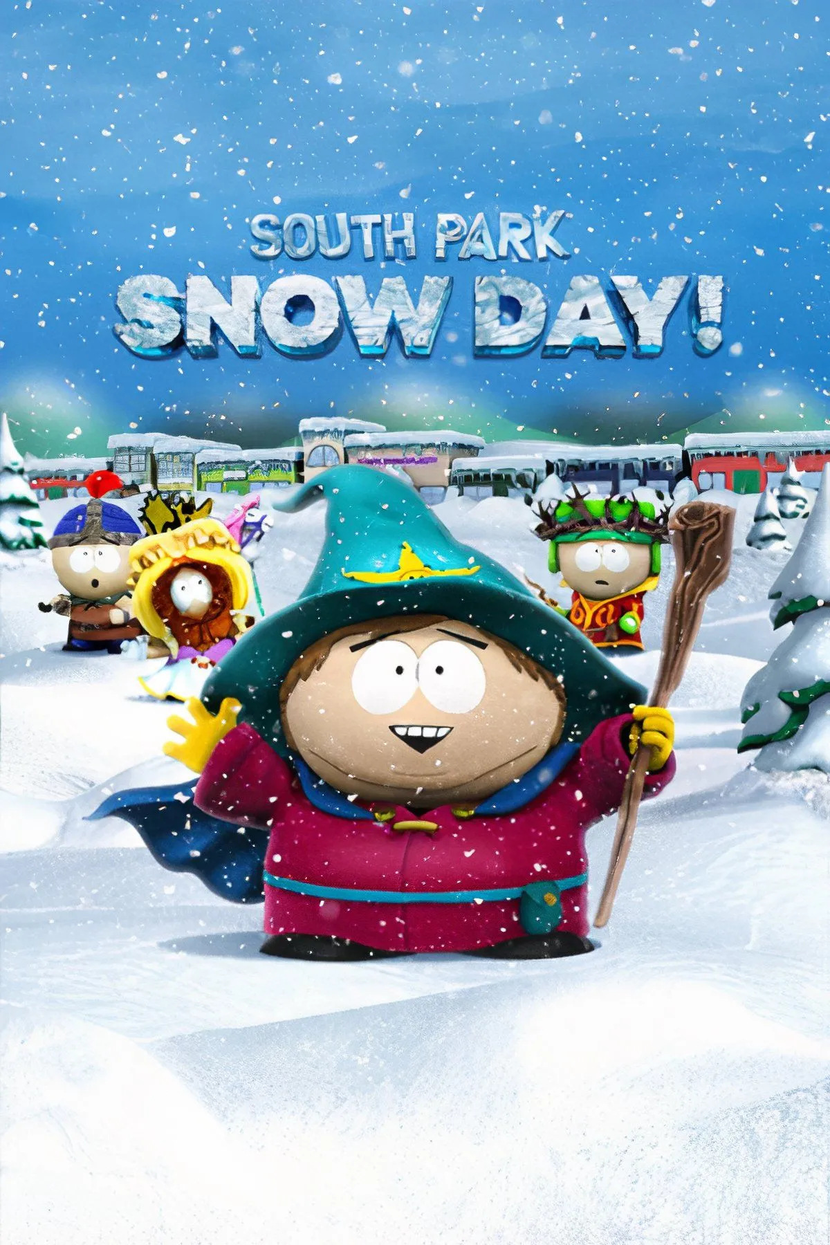 Các nhân vật South Park trong game Snow Day! với đồ họa 3D, đánh dấu sự thay đổi không thành công về lối chơi và phong cách.