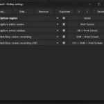 Các tùy chọn chụp màn hình mặc định và phím tắt cơ bản trên giao diện chính của phần mềm ShareX, thể hiện khả năng tùy biến linh hoạt.