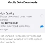 Cài đặt chất lượng tải xuống trong ứng dụng Apple TV+ trên Android.