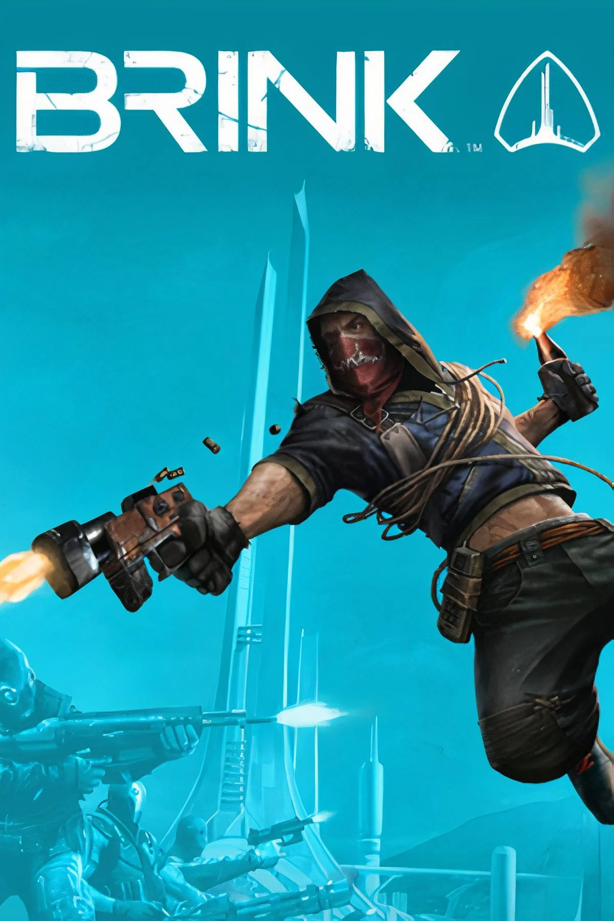 Cảnh chiến đấu trong game bắn súng Brink, minh họa một tựa game gây thất vọng với nhiều lỗi kỹ thuật và AI kém khi ra mắt.