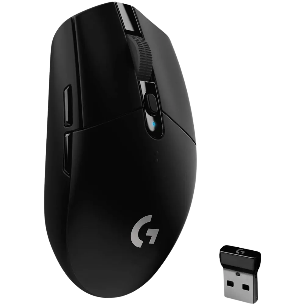 Chuột gaming không dây Logitech G305 LIGHTSPEED màu trắng, thiết kế công thái học, mang lại độ phản hồi nhanh và trải nghiệm chơi game mượt mà cho người dùng console cầm tay.