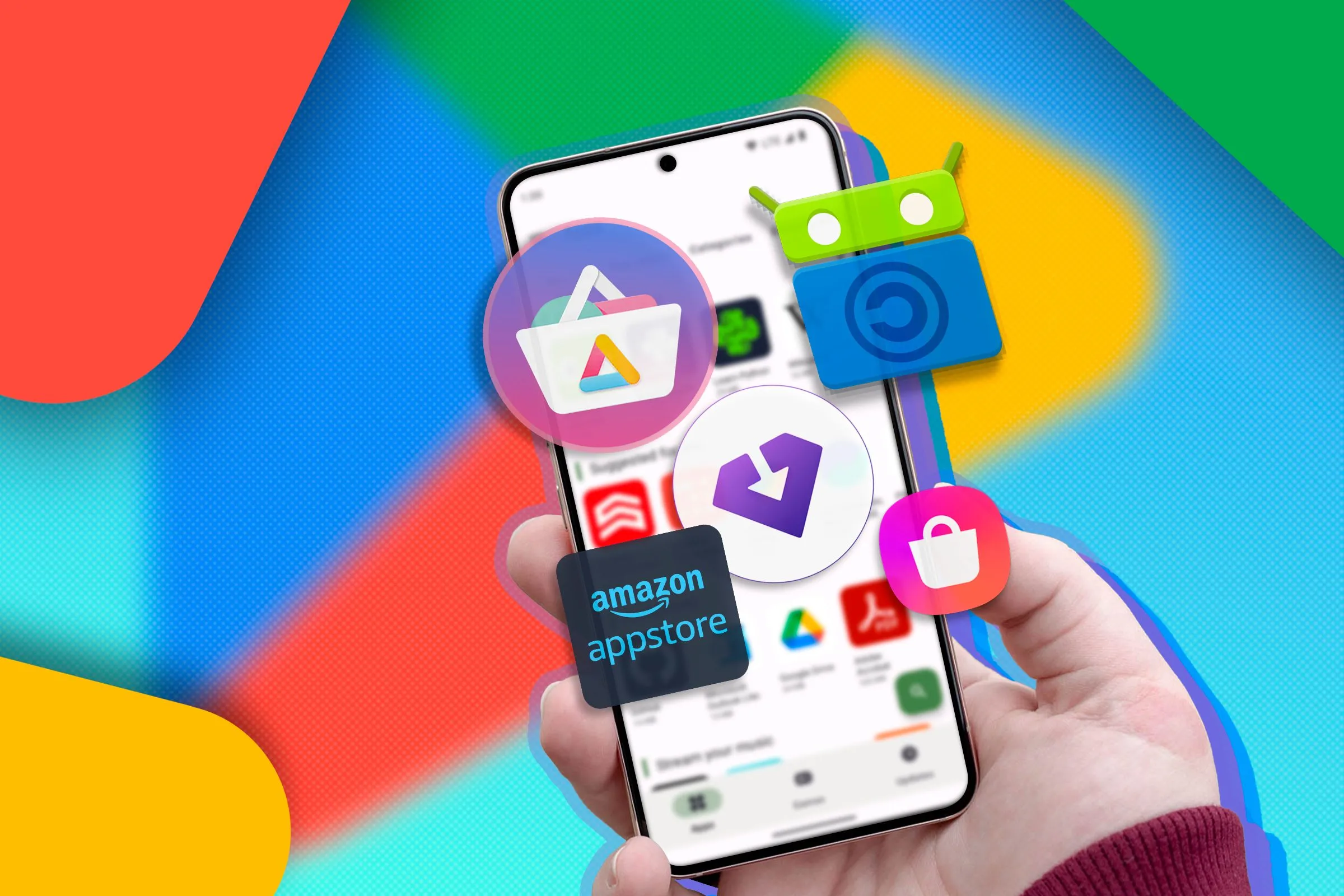 Điện thoại iPhone hiển thị các biểu tượng cửa hàng ứng dụng bên thứ ba như AltStore Pal và Setapp Mobile, minh họa sự đa dạng lựa chọn tải ứng dụng mới ngoài App Store truyền thống tại EU.