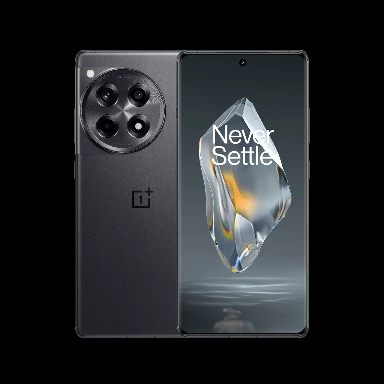 Điện thoại OnePlus 12R màu xám với màn hình AMOLED hiển thị rõ nét, nổi bật cấu hình mạnh và giá cả phải chăng