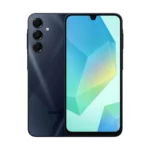 Điện thoại Samsung Galaxy A16 5G màu đen, nổi bật với màn hình hiển thị sống động và thiết kế hiện đại, đại diện cho dòng smartphone giá rẻ pin trâu