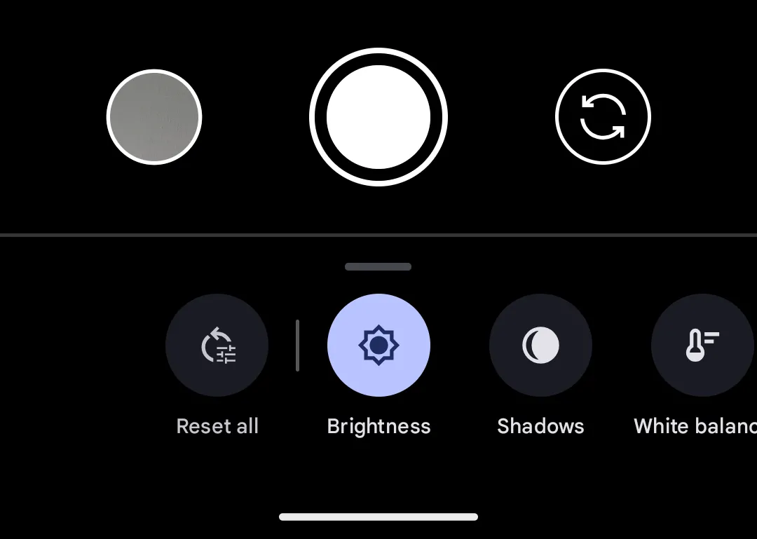 Điều khiển thủ công nâng cao trong ứng dụng camera Pixel