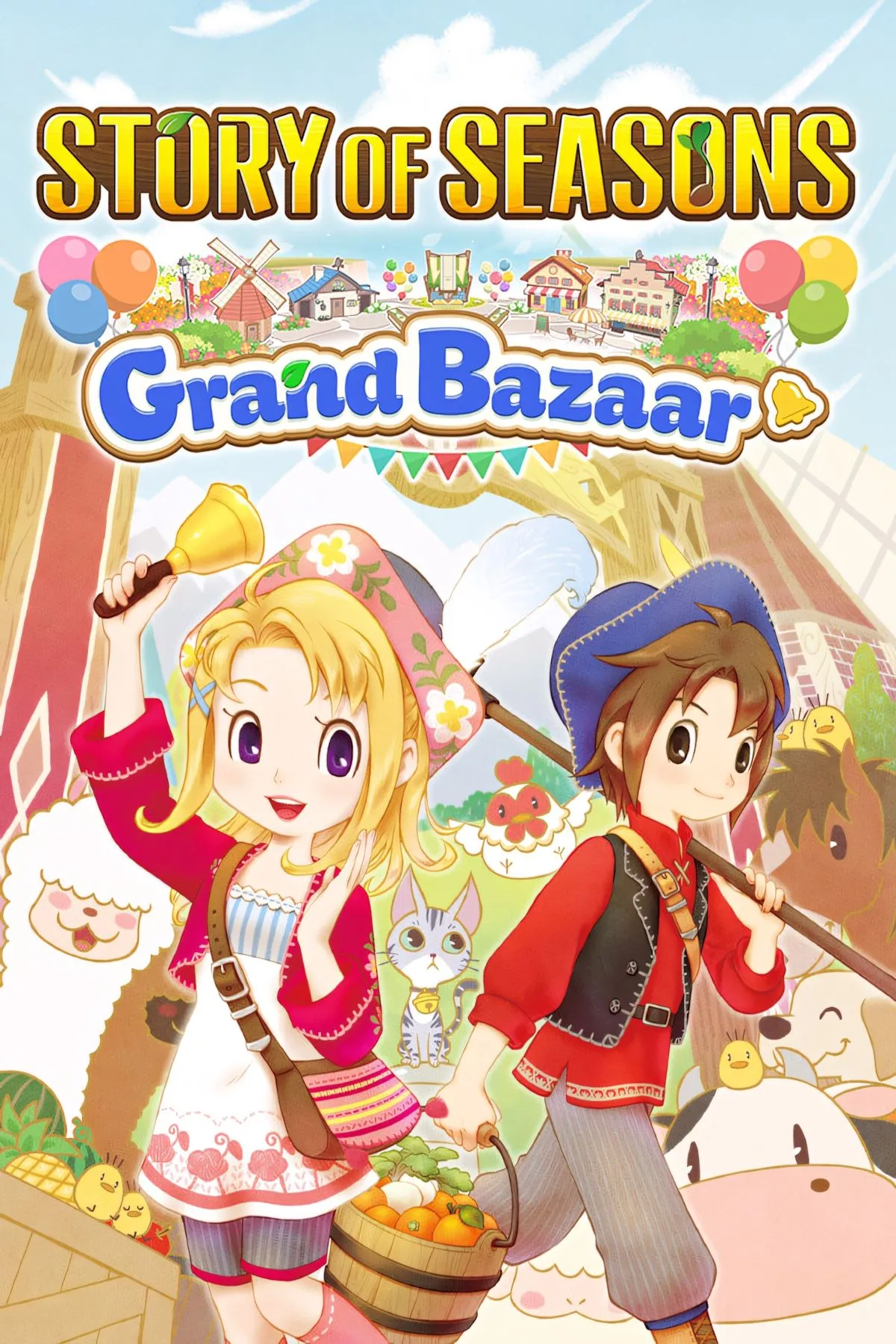 Game mô phỏng nông trại và đời sống Story of Seasons Grand Bazaar với nhân vật dễ thương