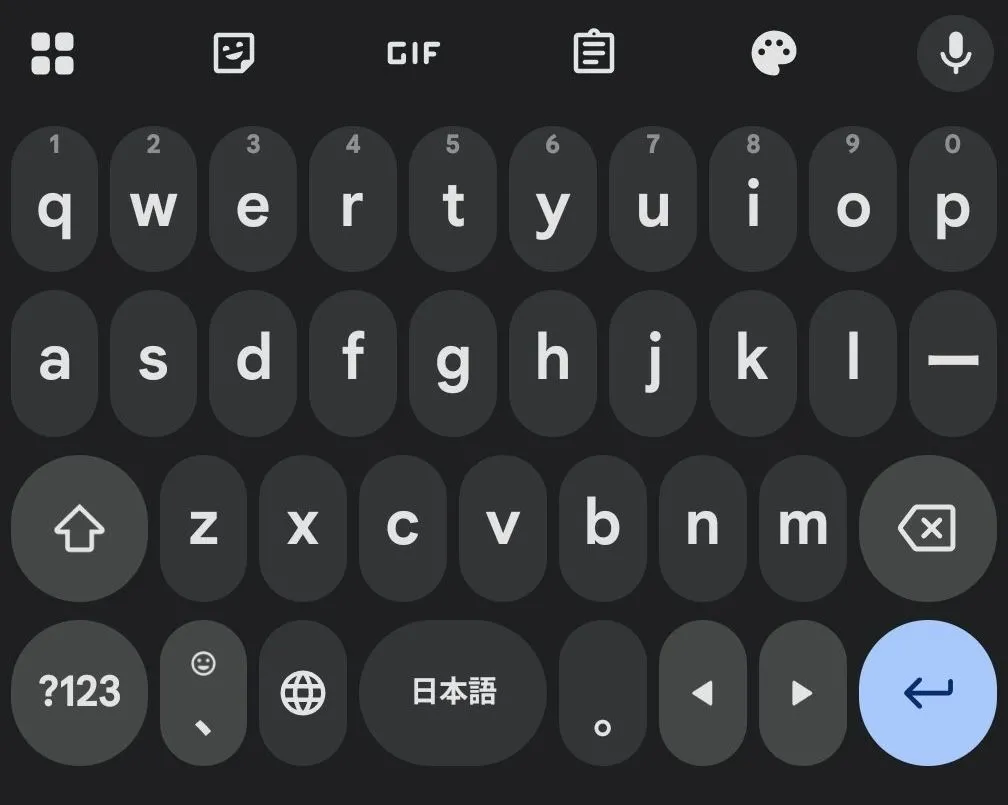 Giao diện bàn phím Gboard mới với các phím bấm hình tròn, gây khó chịu cho người dùng trong bản thử nghiệm beta.