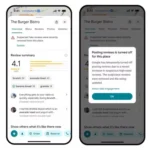 Giao diện Google Maps hiển thị thông báo về việc tạm thời tắt tính năng đánh giá cho một địa điểm, minh họa nỗ lực của Google trong việc sử dụng AI để kiểm soát và loại bỏ các đánh giá giả mạo, đảm bảo tính xác thực cho người dùng.