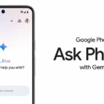 Giao diện Google Photos với tính năng 'Hỏi Ảnh' (Ask Photos) trên điện thoại Android, minh họa khả năng tìm kiếm nâng cao bằng AI.