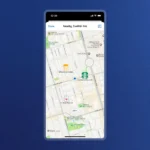 Giao diện ứng dụng 1Password minh họa tính năng hiển thị các mục liên quan theo vị trí, giúp truy cập nhanh chóng thông tin đã lưu.