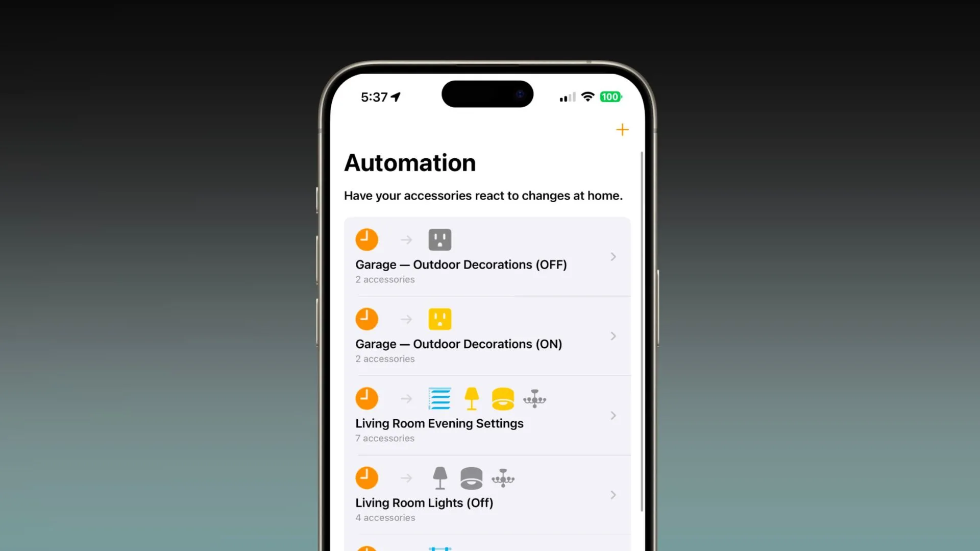 Giao diện ứng dụng Phím tắt iPhone hiển thị các tự động hóa, minh họa tính năng không khả dụng khi có cuộc gọi đến