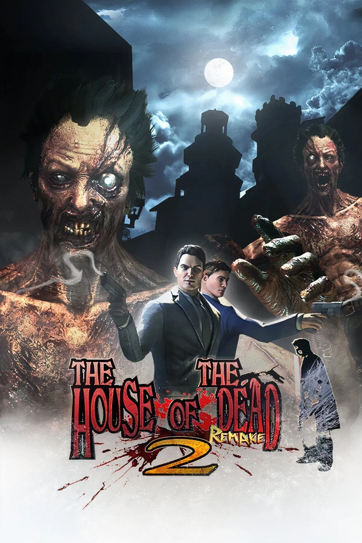 Hình ảnh bìa của The House of the Dead 2 Remake, game bắn súng zombie kinh điển tái xuất