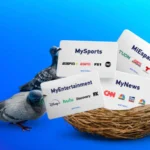 Hình ảnh các gói dịch vụ truyền hình trực tuyến mới MyEntertainment, MyNews và MiEspañol của DirecTV, minh họa sự đa dạng lựa chọn cho người dùng.