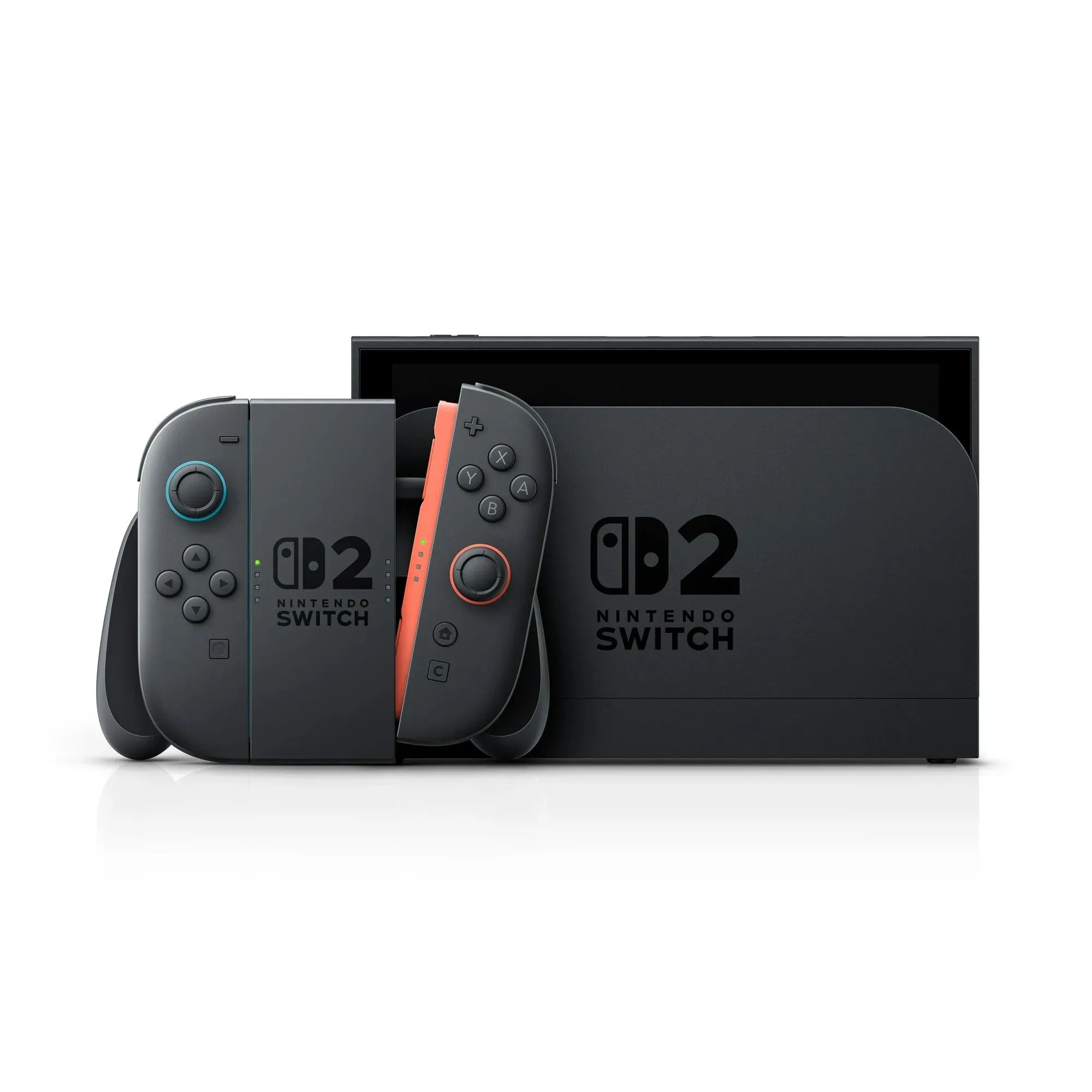 Hình ảnh cận cảnh máy chơi game Nintendo Switch 2 với thiết kế hiện đại, minh họa cho thiết bị console hybrid thế hệ mới, sở hữu đồ họa mạnh mẽ và màn hình cải tiến.
