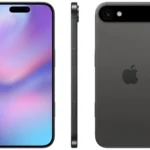 Hình ảnh concept iPhone 17 Air siêu mỏng với khung viền titan, màu bạc sang trọng.