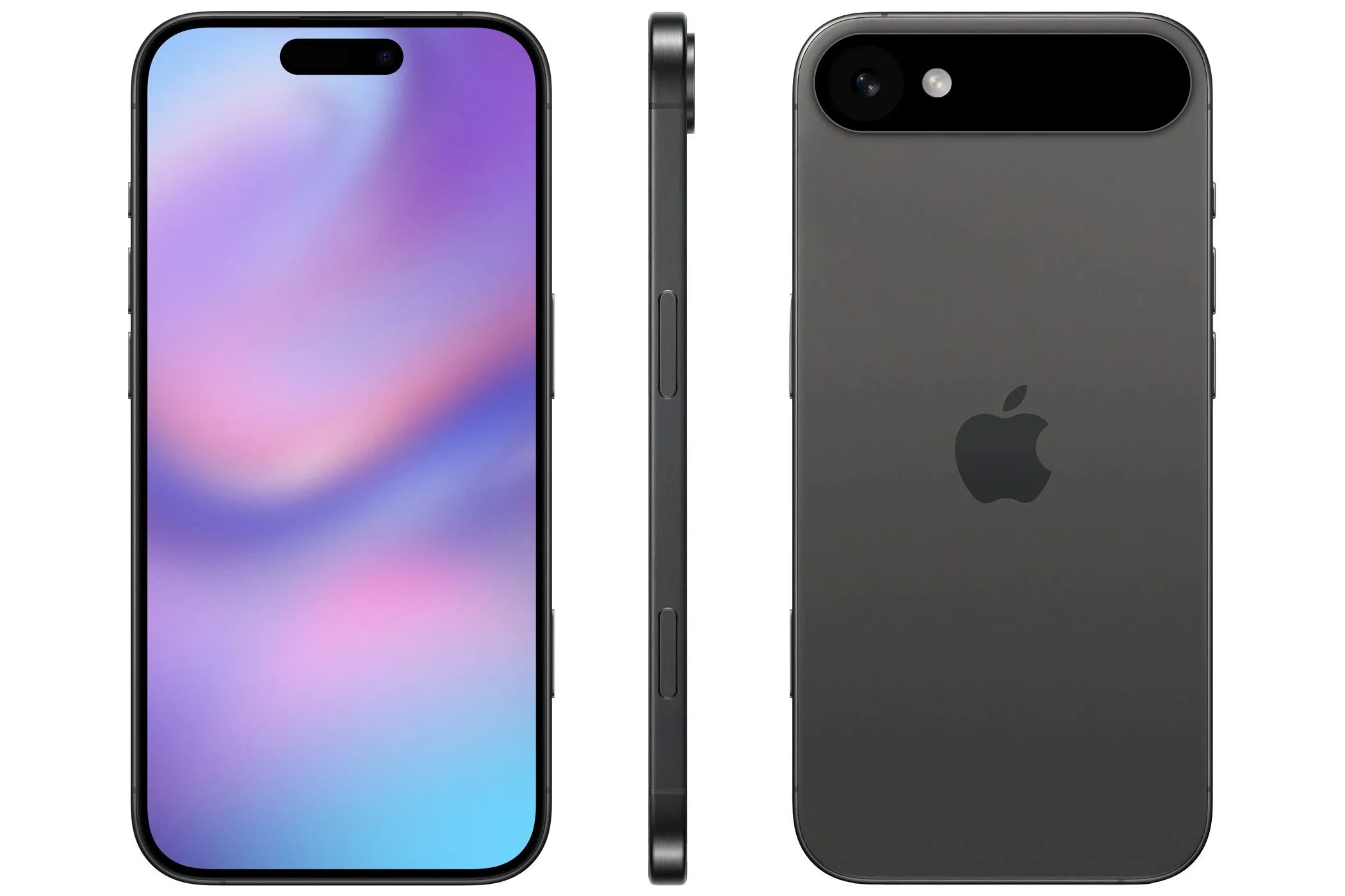 Hình ảnh concept iPhone 17 Air siêu mỏng với khung viền titan, màu bạc sang trọng.
