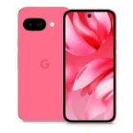 Hình ảnh điện thoại Google Pixel 9a màu hồng Peony nổi bật, minh họa thiết kế hiện đại và màu sắc trẻ trung.