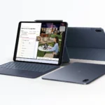 Hình ảnh máy tính bảng OnePlus Pad 3 màu Xanh Bão, hiển thị thiết kế tinh tế với màn hình lớn và hệ thống camera được tối ưu, minh họa cho thiết bị Android cao cấp sắp ra mắt.