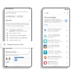 Hình ảnh minh họa dấu "Đã Xác Minh" mới của Google trên trang ứng dụng VPN trên Google Play, giúp người dùng dễ dàng nhận biết ứng dụng VPN an toàn và đáng tin cậy.