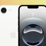 Hình ảnh minh họa mặt trước và mặt sau của iPhone 16e với thiết kế tràn viền hiện đại, tối ưu không gian hiển thị.