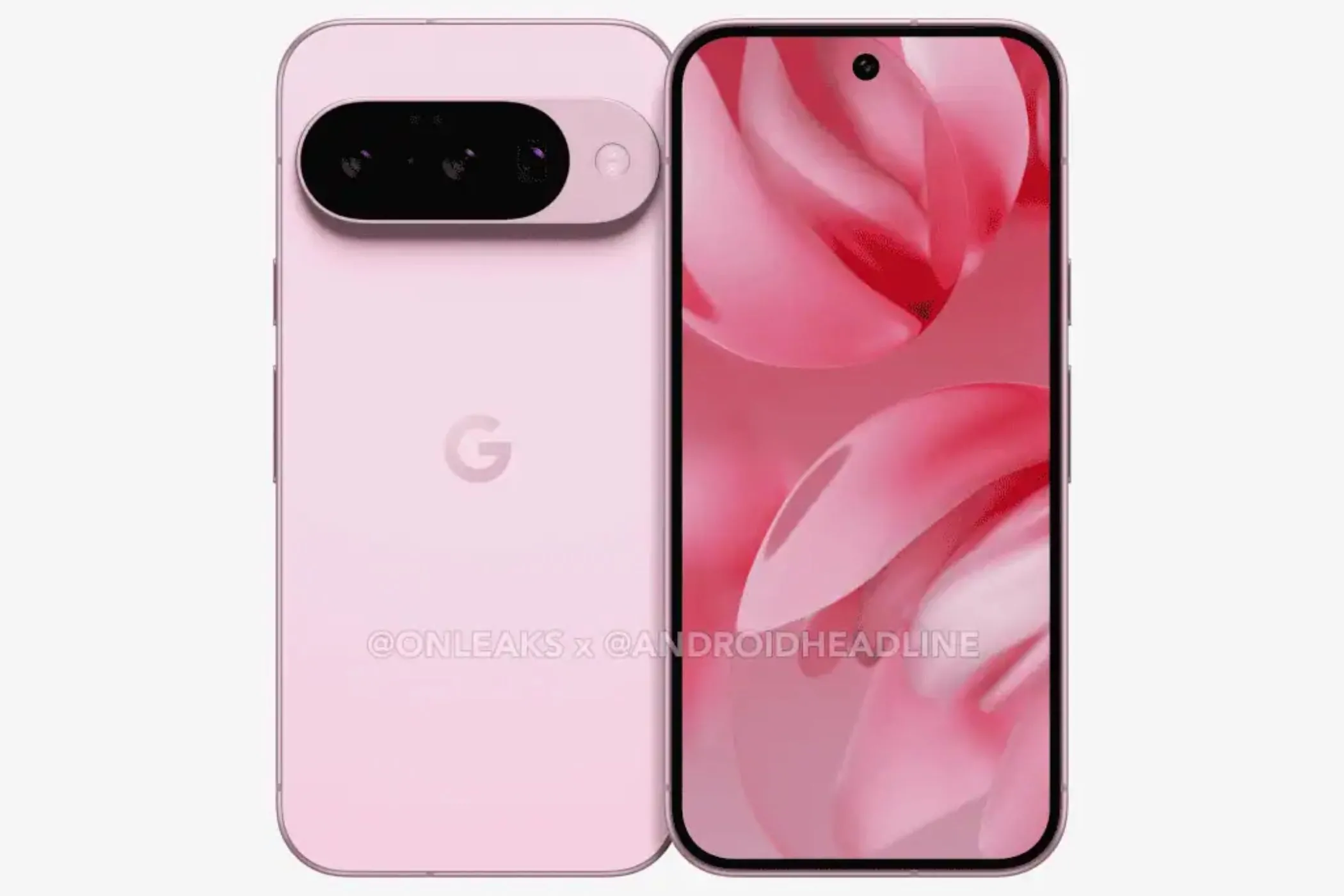 Hình ảnh render chiếc điện thoại Google Pixel 10 màu đen từ mặt sau, cho thấy thiết kế camera mới với ống kính tele.