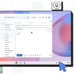 Hình minh họa người dùng đang điều khiển Chromebook bằng khuôn mặt thông qua tính năng Face Control tích hợp camera và AI.