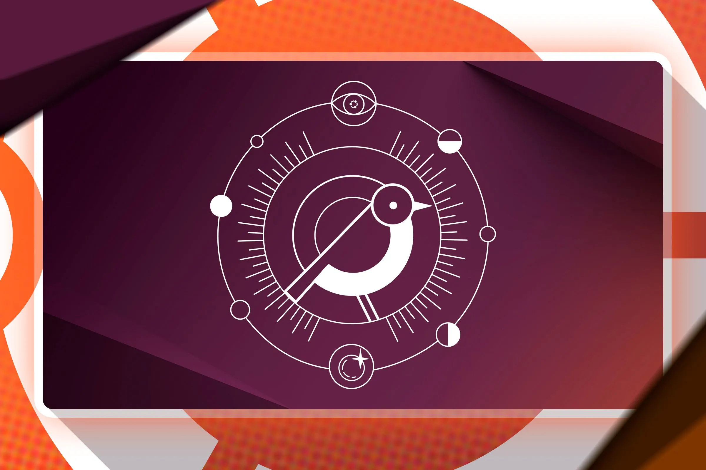 Hình nền Ubuntu 24.10 'Oracular Oriole' với biểu tượng Ubuntu đặc trưng, báo hiệu sự kết thúc hỗ trợ cho phiên bản hệ điều hành Linux này.