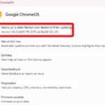 Khởi động lại Chromebook để hoàn tất cập nhật hệ điều hành, đảm bảo thiết bị có các tính năng và bản vá bảo mật mới nhất.