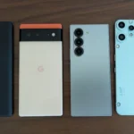 Kích thước so sánh Galaxy Z Fold 6 với Moto Edge+, Google Pixel 6 và CMF Phone 2 Pro