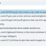 Lịch sử clipboard Klipper trên KDE Plasma hiển thị nhiều liên kết và đoạn văn bản đã sao chép, tối ưu quản lý bộ nhớ tạm.
