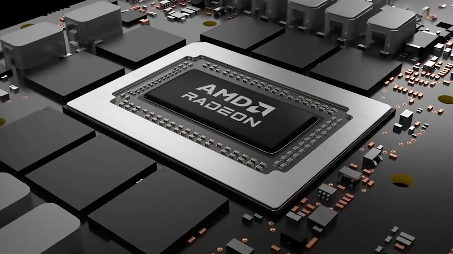 Logo công nghệ AMD FSR 4 màu trắng trên nền đen, cho biết tính năng này chỉ hỗ trợ các GPU RX 9000 Series mới.