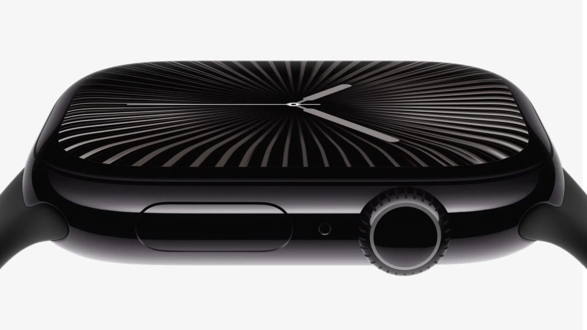 Màn hình Apple Watch Series 10 hiển thị giao diện người dùng sống động, làm nổi bật khả năng hiển thị rộng rãi và sắc nét của tấm nền Retina LTPO3 OLED.
