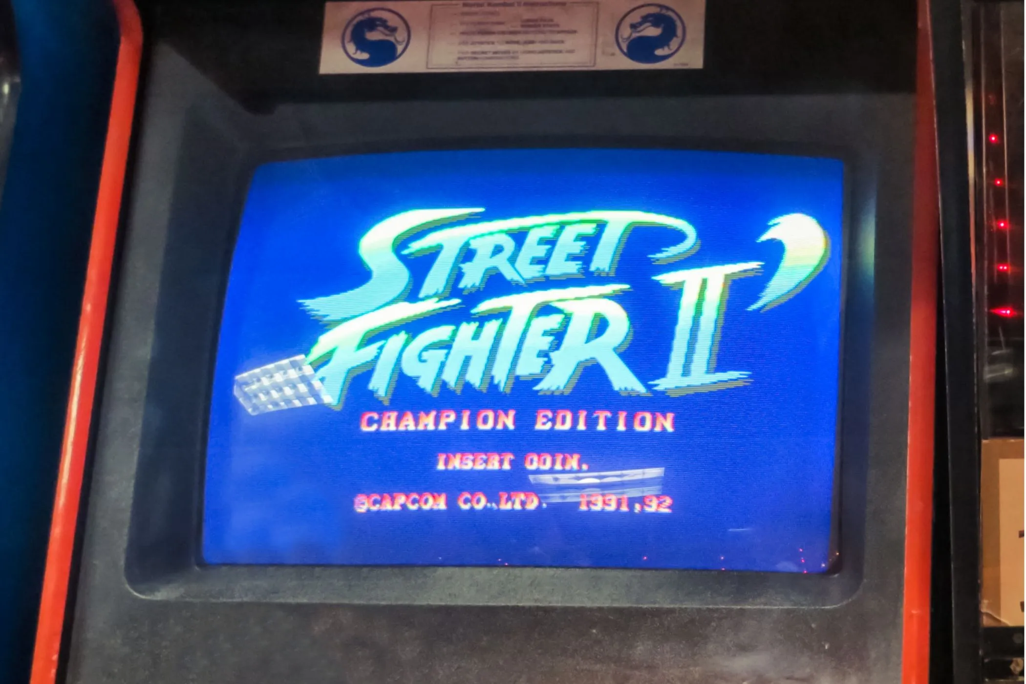 Máy chơi game thùng Street Fighter II Champion Edition, biểu tượng của một trò chơi đã định hình lại thể loại game đối kháng.