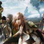 Nhóm nhân vật chính trong Final Fantasy 13 với trang phục đặc trưng