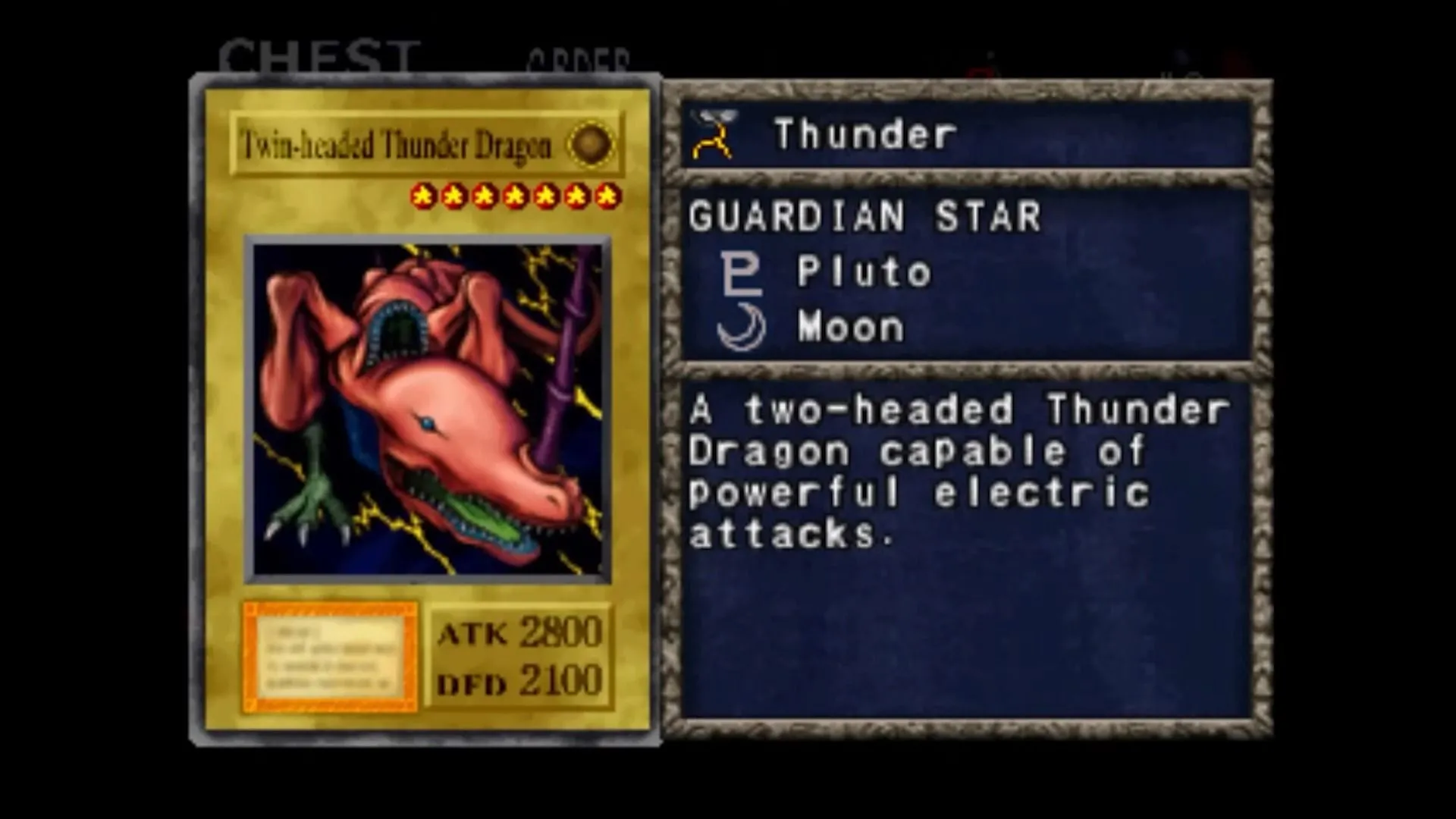 Quái vật Rồng Sấm Sét Hai Đầu, một trong những mục tiêu farm bài &quot;khó nhằn&quot; trong Yu-Gi-Oh! Forbidden Memories