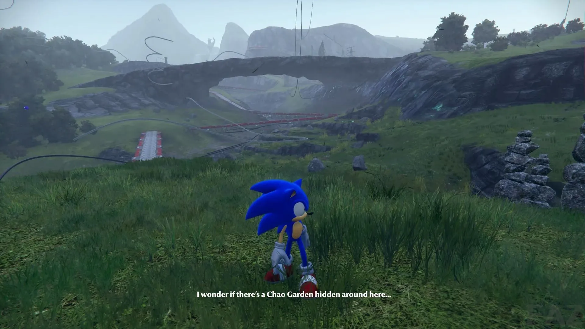 Sonic đề cập đến Khu Vườn Chao trong game Sonic Frontiers, cho thấy tiềm năng tích hợp tính năng nuôi thú này vào các tựa game hiện đại.