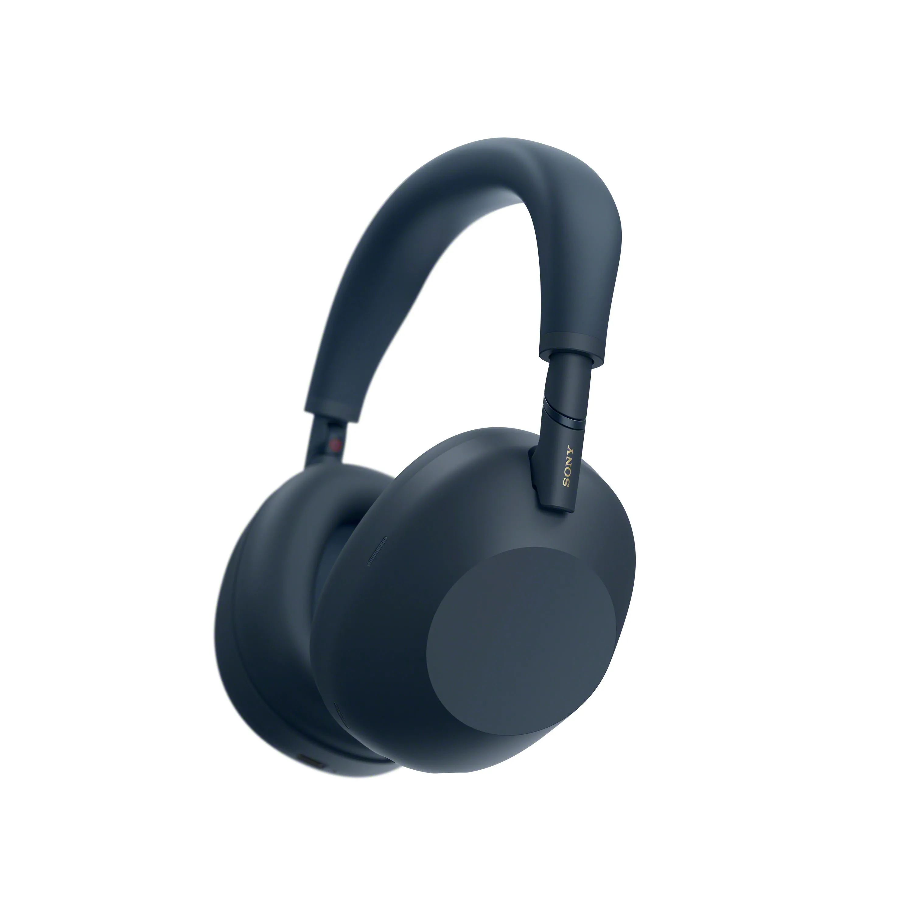Tai nghe chống ồn Sony WH-1000XM6 màu xanh đậm, lý tưởng để loại bỏ tiếng ồn từ quạt laptop gaming.