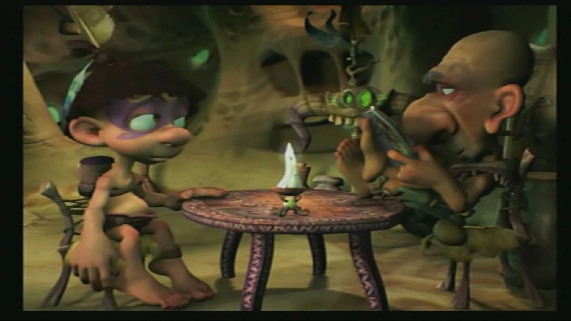 Tak, nhân vật chính của Tak and the Power of Juju, sẵn sàng sử dụng sức mạnh tâm linh.