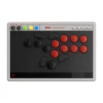 Tay cầm chơi game arcade 8BitDo hiển thị các nút điều khiển và thiết kế siêu mỏng