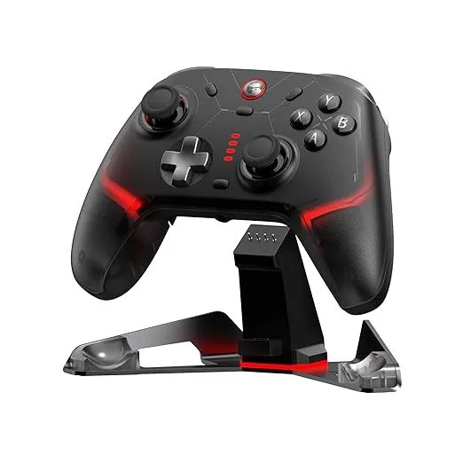 Tay cầm chơi game không dây GameSir Cyclone 2 màu trắng, nổi bật với thiết kế hiện đại và các nút bấm cơ.