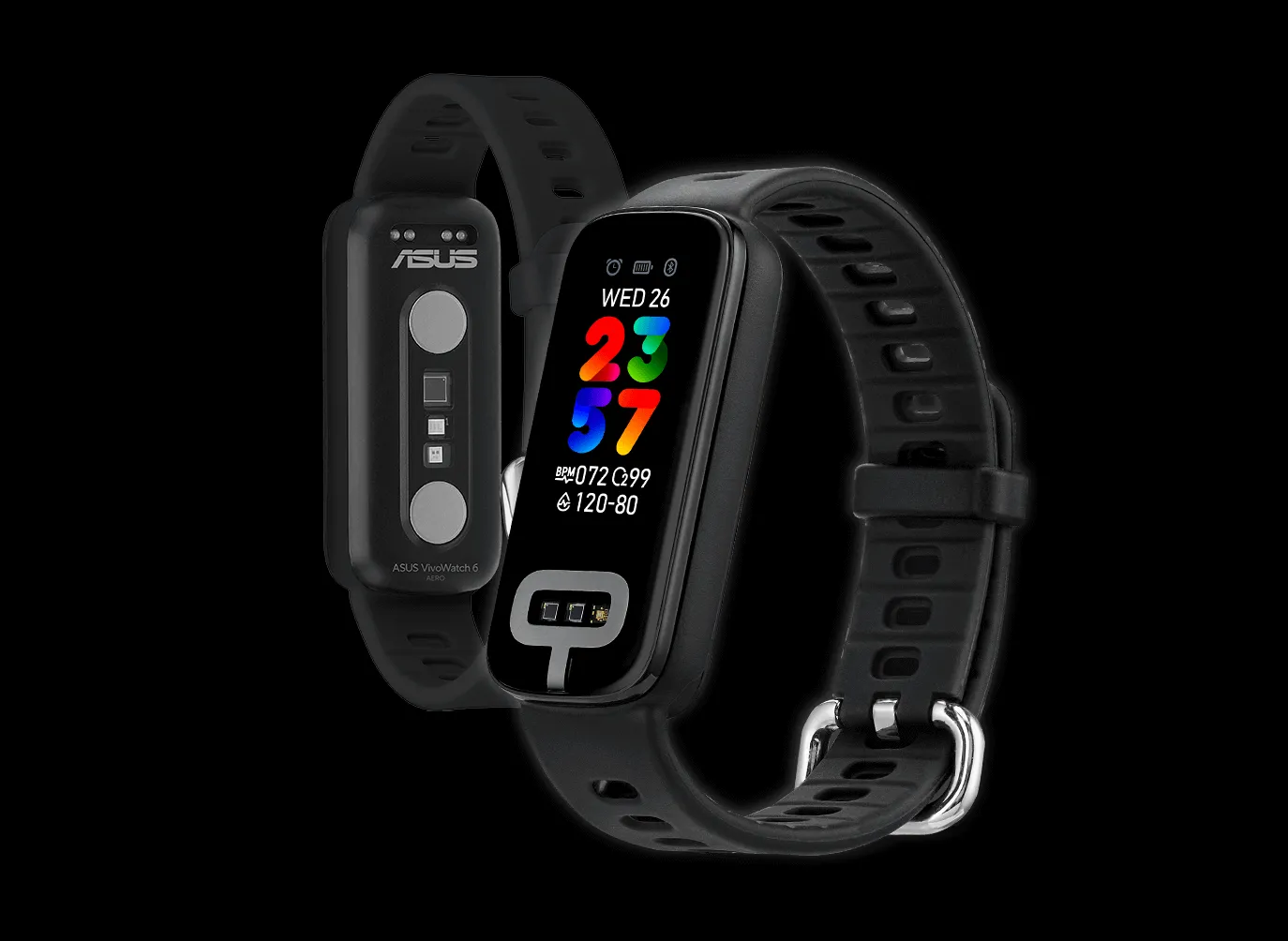 Thiết kế mỏng gọn và sang trọng của vòng đeo tay thông minh ASUS VivoWatch 6 AERO.