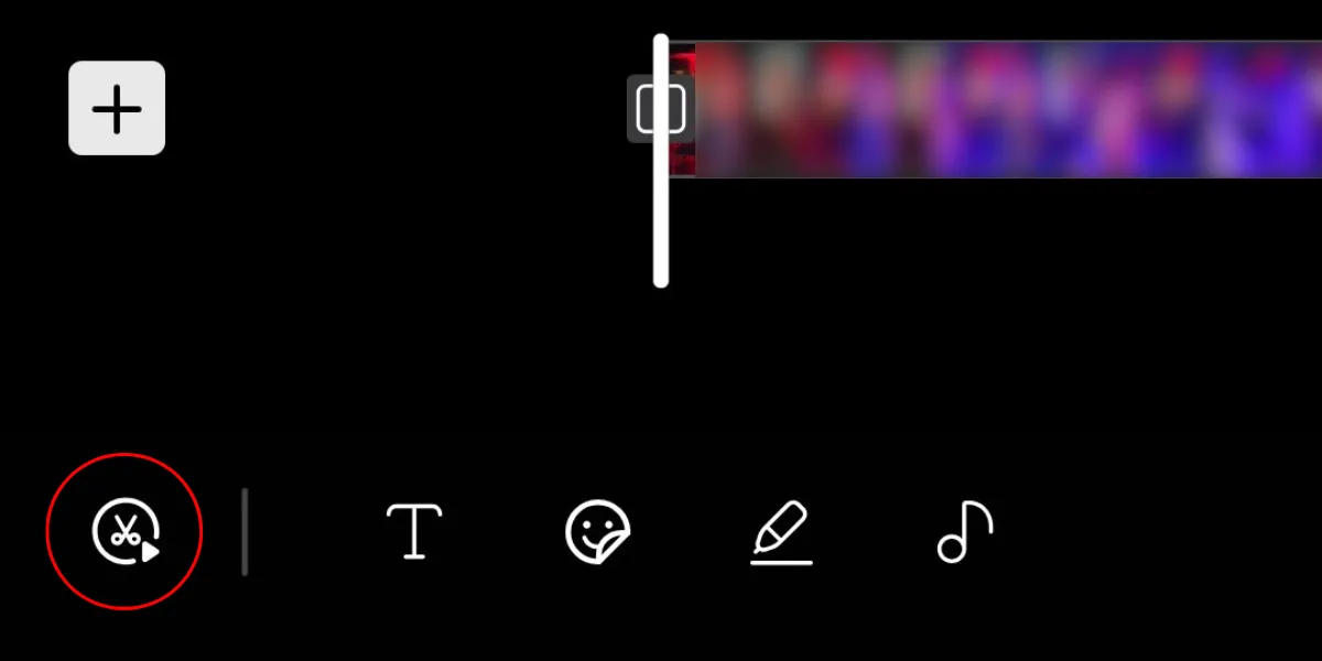 Tính năng Auto Trim trong ứng dụng studio ảnh của Galaxy S25, biểu tượng cắt tự động video bằng AI.