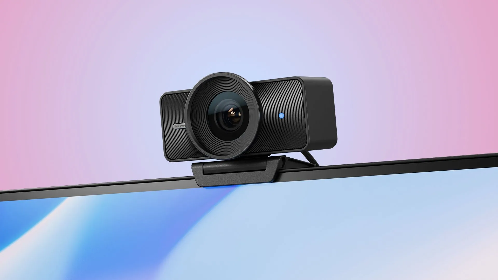 Webcam Elgato Facecam 4K màu đen, nổi bật với hệ thống bộ lọc ống kính có thể thay thế, mang lại chất lượng hình ảnh tương tự máy ảnh DSLR